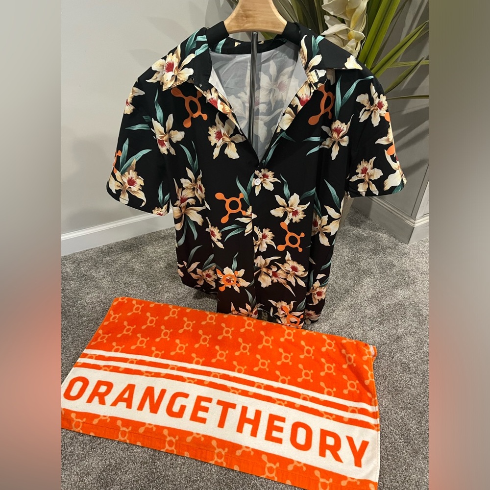 Orangetheory Beach Bundle! Custom Shirt and Large OTF Beach Towel.